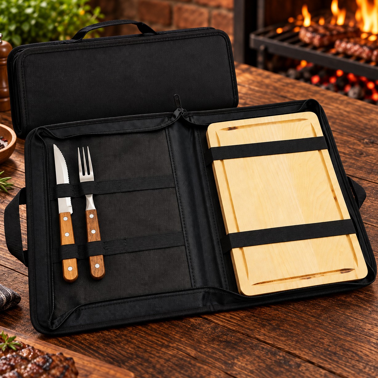 Kit Asado Maletin T600